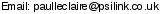 This artist's e-mail address is hidden inside a graphic to protect them from spam.  To send Paul Le Claire an e-mail, please type the address directly in to your E-mail software. If you are unable to read the graphic for any reason, please contact us at admin@crossrhythms.co.uk and we will supply you with the addresses you require.
