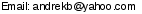 This artist's e-mail address is hidden inside a graphic to protect them from spam.  To send Andre K Barrow an e-mail, please type the address directly in to your E-mail software. If you are unable to read the graphic for any reason, please contact us at admin@crossrhythms.co.uk and we will supply you with the addresses you require.