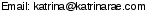 This artist's e-mail address is hidden inside a graphic to protect them from spam.  To send Katrina Rae an e-mail, please type the address directly in to your E-mail software. If you are unable to read the graphic for any reason, please contact us at admin@crossrhythms.co.uk and we will supply you with the addresses you require.